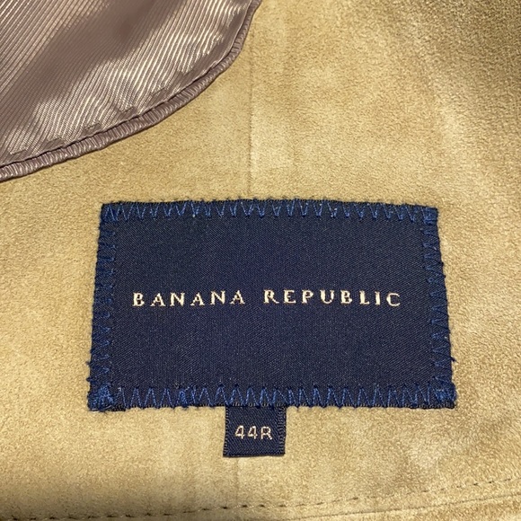 Banana Republic Suede Suit Coat. Size Size 44 Regular. - Picture 4 of 8